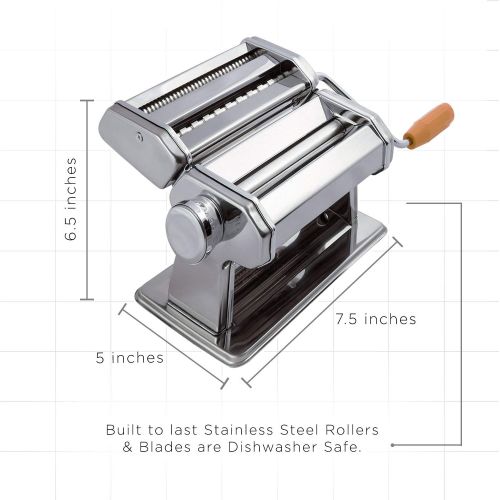  OxGord Edelstahl Frische Pasta Maker Roller Maschine