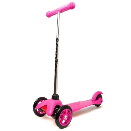  Oxgord BlackPink Kids 3-wheel Scooter with Easy Grip T-bar Handle by Oxgord