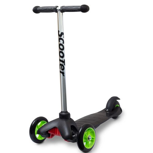  Oxgord BlackPink Kids 3-wheel Scooter with Easy Grip T-bar Handle by Oxgord