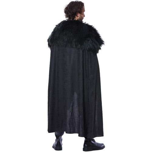  할로윈 용품Oya Costumes - Jon Snow Costume - Game of Thrones| Cosplay, Halloween, Theme Party Full Set Outfit Cape for Adults