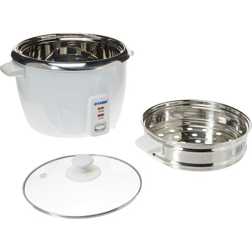  [아마존베스트]OYAMA Stainless 16-Cup (Cooked) (8-Cup UNCOOKED) Rice Cooker, Stainless Steel Inner Pot, Stainless Steamer Tray (CNS-A15U)