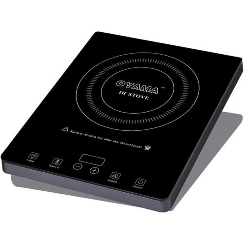  Oyama 1800 Watt Easy Clean - Premier Glass Top Induction Counter Top Burner with Touch Sensitive Controls and Free Steel Wok included