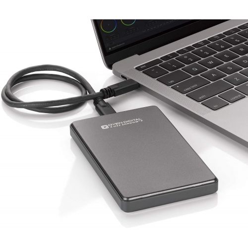  Oyen Digital U32 Shadow External 1TB USB-C (3.1 Gen 2) Portable Hard Drive, Slate Gray