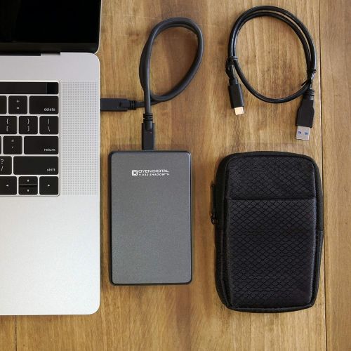  Oyen Digital U32 Shadow External 1TB USB-C (3.1 Gen 2) Portable Hard Drive, Slate Gray