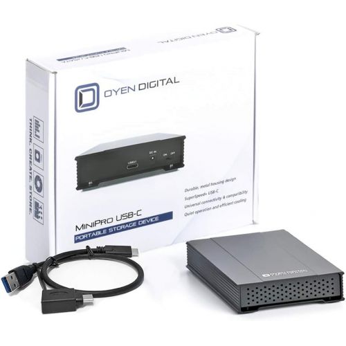  Oyen Digital MiniPro 2.5 SATA to USB-C External Hard Drive/SSD Enclosure (U31M-C25-G)