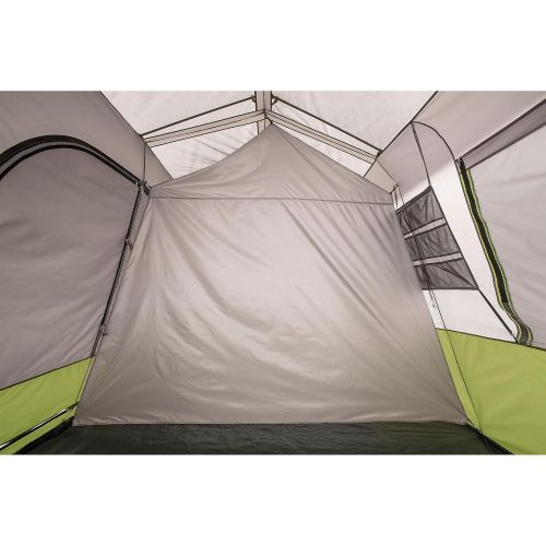 오자크트레일 Ozark Trail 9-Person Instant Cabin Tent Camping Outdoors Family with Bonus Screen Room Green by OZARK