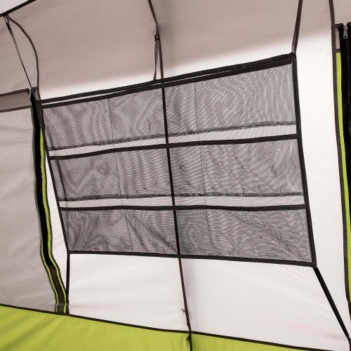 오자크트레일 Ozark Trail 9-Person Instant Cabin Tent Camping Outdoors Family with Bonus Screen Room Green by OZARK