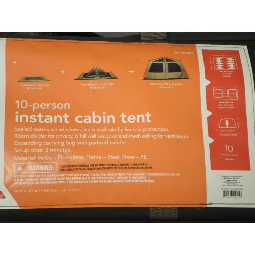  Ozark Embark 10-person Instant Cabin Tent