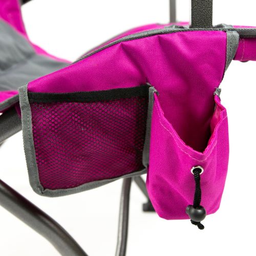 오자크트레일 Ozark Trail Folding High Back Chair with Head Rest, Fuchsia