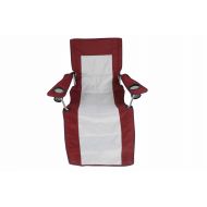 [아마존베스트]Ozark Trail Compact Folding Reclining Chair with Cup Holders, Red