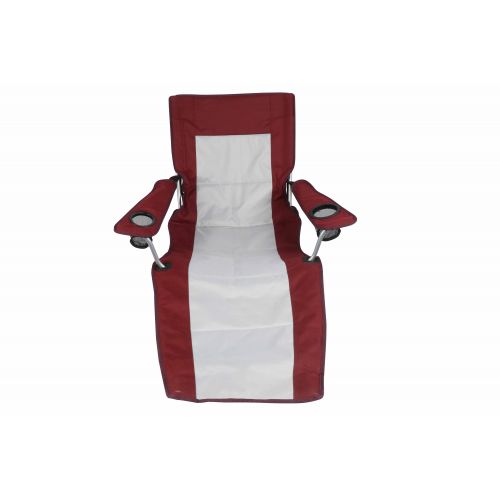 오자크트레일 Ozark Trail Compact Folding Reclining Chair with Cup Holders, Red