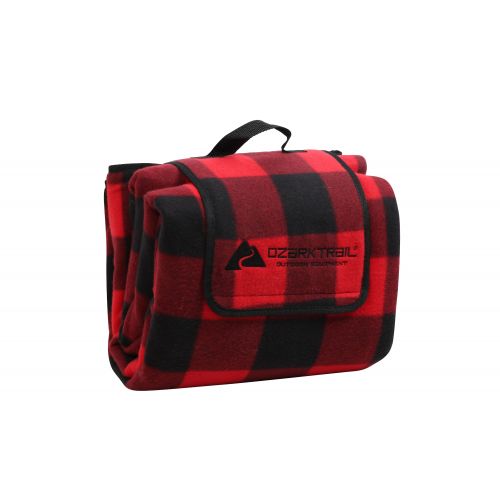 오자크트레일 Ozark Trail Oversized Waterproof Plaid-Pattern Picnic Blanket