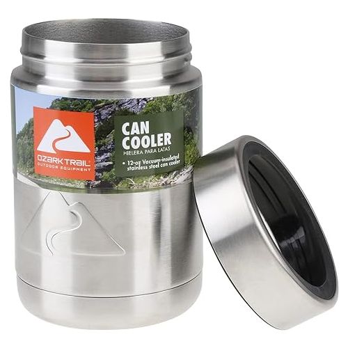 오자크트레일 Ozark Trail 12 Ounce Double Wall Can Cooler Cup With Silver Lid