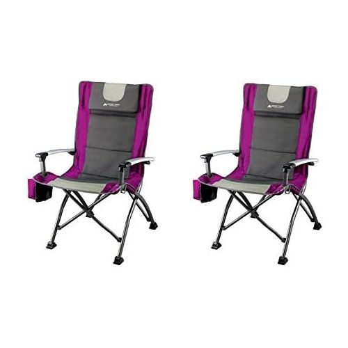 오자크트레일 [아마존베스트]OZARK TRAIL Ozark Trail Ultra High Back Folding Quad Camp Chair Fuchsia (Two Chairs)