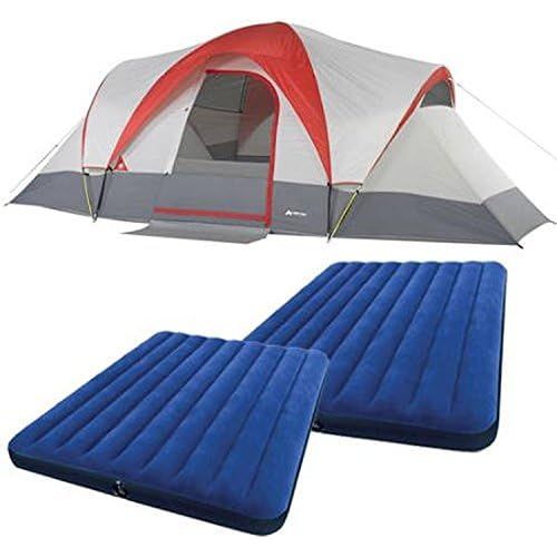 오자크트레일 [아마존베스트]OZARK TRAIL Ozark Trail Weatherbuster 9 Person Dome Tent with Two Queen Airbeds Bundle