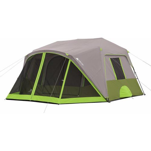 오자크트레일 [아마존베스트]Ozark Trail 9-Person Instant Cabin Tent Camping Outdoors Family with Bonus Screen Room Green by OZARK