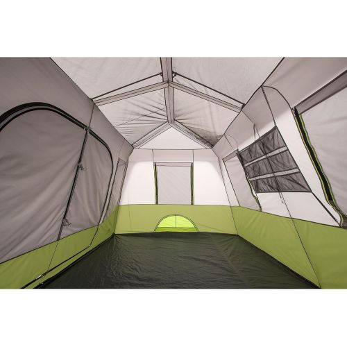 오자크트레일 [아마존베스트]Ozark Trail 9-Person Instant Cabin Tent Camping Outdoors Family with Bonus Screen Room Green by OZARK