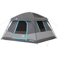 [아마존베스트]10' 10 x 9 Ozark Trail Six-Person Dark Rest Cabin Family Camping and Adventure Tent, Includes a Gear Loft, Hanging Organizer, and Electrical Port Access and Ground Vent for Improved Ai