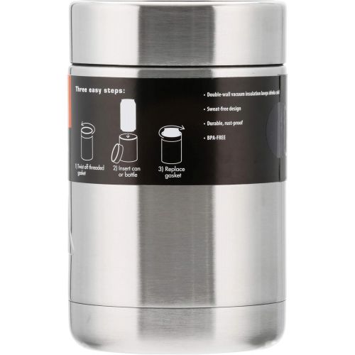 오자크트레일 [아마존베스트]Ozark Trail 12 Ounce Double Wall Can Cooler Cup, Silver Top - 2 Pack