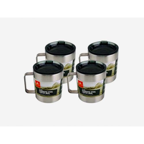 오자크트레일 [아마존베스트]Ozark Trail 12 OZ Stainless Steel Coffee Mugs 4 Pack