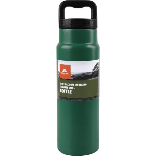 오자크트레일 Ozark Trail 24ounce Vacuum Insulated Stainless Steel Water Bottle, Green