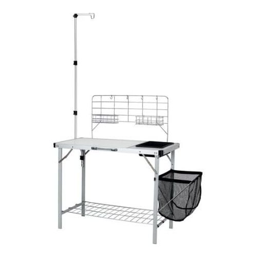 오자크트레일 Ozark Trail Portable Camp Kitchen and Sink Table with Lantern Pole