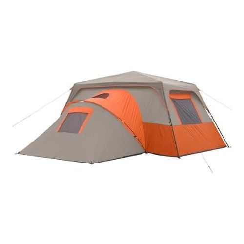 오자크트레일 Ozark Trail 11 Person 3 Room 14' x 14' Instant Cabin Tent (Orange)