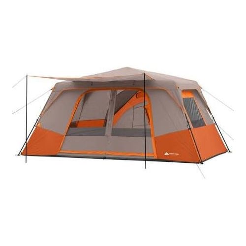 오자크트레일 Ozark Trail 11 Person 3 Room 14' x 14' Instant Cabin Tent (Orange)