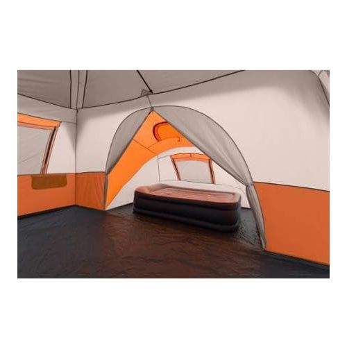 오자크트레일 Ozark Trail 11 Person 3 Room 14 x 14 Instant Cabin Tent (Orange)