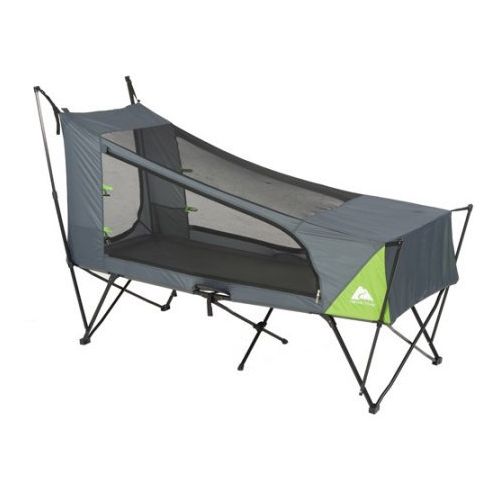 오자크트레일 Ozark Trail 1 Person Instant Tent Cot with Rainfly in Green/Grey