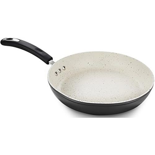  Ozeri 8 Earth Frying Pan, 100% APEO & PFOA-Free Stone-Derived Non-Stick Coating from Germany, 12-Inch, Lava Black