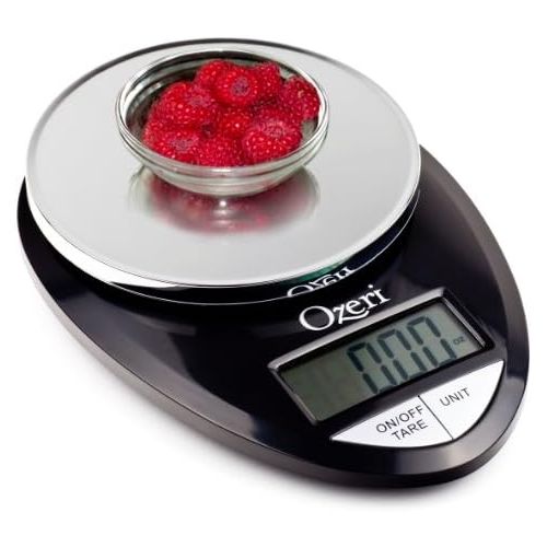  Ozeri Pro Digital Kitchen Food Scale, 1g to 12 lbs Capacity, in Stylish Black