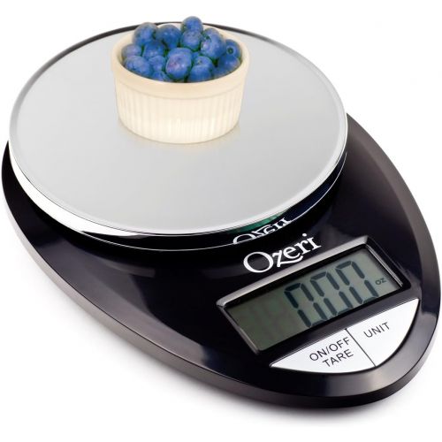  Ozeri Pro Digital Kitchen Food Scale, 1g to 12 lbs Capacity, in Stylish Black