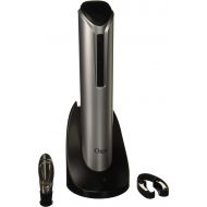[아마존베스트]Ozeri Pro Electric Bottle Opener with Wine Pourer, Stopper, Foil Cutter and Elegant Recharging Stand, Silver