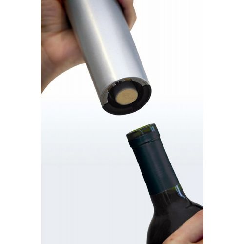  [아마존베스트]Ozeri Pro Electric Bottle Opener with Wine Pourer, Stopper, Foil Cutter and Elegant Recharging Stand, Silver