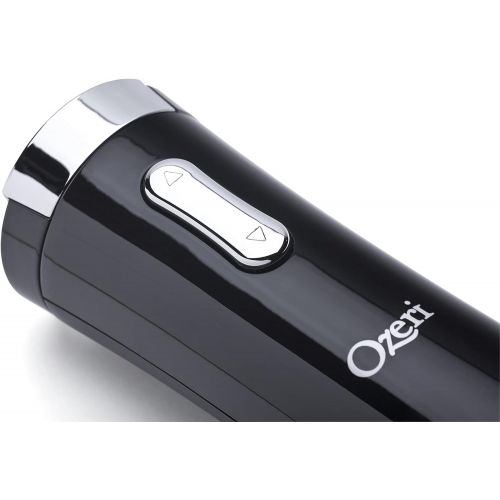  Ozeri Nouveaux II Electric Wine Opener in Black, with Foil Cutter, Wine Pourer and Stopper
