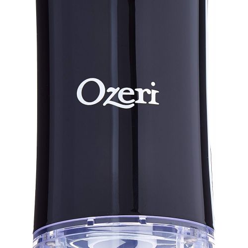  Ozeri Nouveaux II Electric Wine Opener in Black, with Foil Cutter, Wine Pourer and Stopper