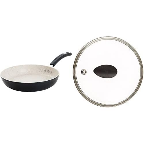  10 Stone Earth Frying Pan and Lid Set by Ozeri, with 100% APEO & PFOA-Free Stone-Derived Non-Stick Coating from Germany