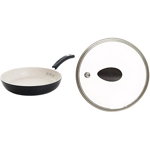  10 Stone Earth Frying Pan and Lid Set by Ozeri, with 100% APEO & PFOA-Free Stone-Derived Non-Stick Coating from Germany