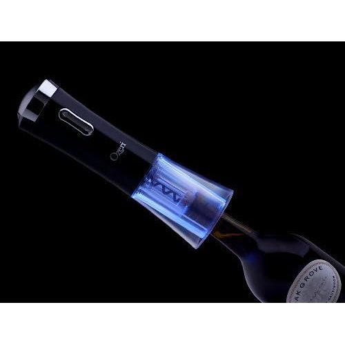  [아마존베스트]Ozeri Nouveaux Electric Removable Free Foil Cutter Wine Opener, One Size, Black