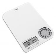 Ozeri ZK18-WG Rev Digital Kitchen Scale with Electro-Mechanical Weight Dial, Gray Dial