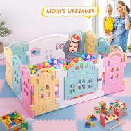 P PURE LOVE DreamHouse Kiddie Activity Centre Playpen Home Baby Safety Playards (Castle Style)