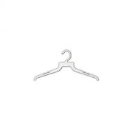 P. 16 White Plastic Lightweight Economy Hanger Pack 500