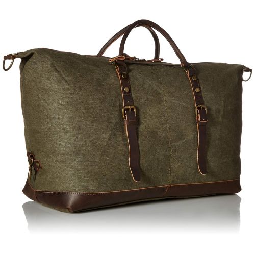  Canvas Duffle Bag, P.KU.VDSL Canvas Leather Weekender Overnight Tote Bag Oversized Travel Handbag Duffels for Men Women