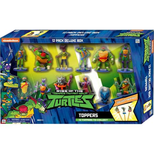  P.M.I. Teenage Mutant Ninja Turtles Toppers, 12 Pieces Deluxe Pack - for Writing, Party Decor, Toppers Gifts playable Figures, Ninja Turtle Party Supplies ? Quality Gifts for Ages 3+ by P
