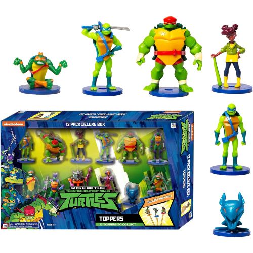  P.M.I. Teenage Mutant Ninja Turtles Toppers, 12 Pieces Deluxe Pack - for Writing, Party Decor, Toppers Gifts playable Figures, Ninja Turtle Party Supplies ? Quality Gifts for Ages 3+ by P