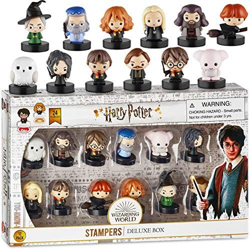  [아마존베스트]P.M.I. Self-Inking Harry Potter Stampers, Set of 5  Harry Potter Gifts, Collectables, Party Decor, Cake Toppers  Harry Potter,Ron Weasley, Neville Longbottom and More by PMI, 2.5 in. Ta