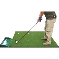 [아마존베스트]P4G 3 x 5 Premier Quality Professional Fairway Mat, with 12mm Nylon Turf and 10mm EVA Base, Foldable Golf mats Pack with Carton Box