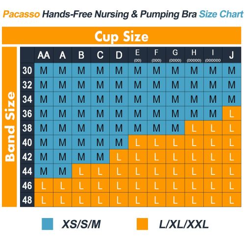  [아마존베스트]PACASSO Hands Free Pumping Bra, Breastfeeding Bra, Wire-Free, with Or Without Strap of Breast Pumping Bra,...