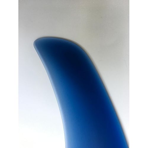  PACIFIC VIBRATIONS 10.25 David Nuuhiwa SURFBOARD LONGBOARD FIN Vintage Template Fiberglass Longboard center box fin color BLUE